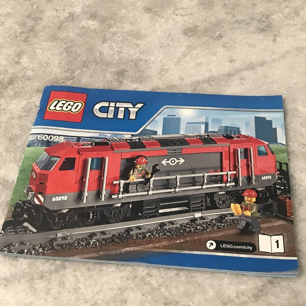 LEGO City 60098 Heavy-Haul Train Instruction Manual Booklet 1 Only Original